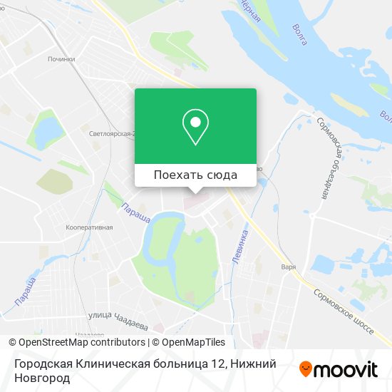 Карта Городская Клиническая больница 12