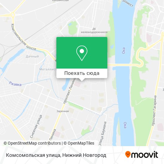 Карта Комсомольская улица