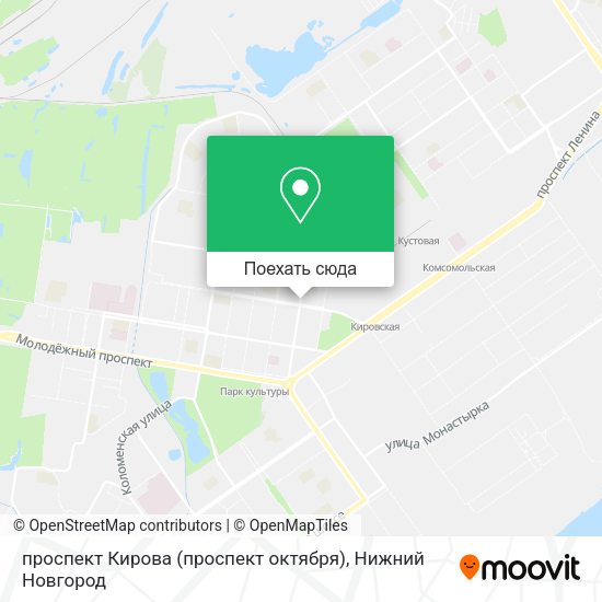Карта проспект Кирова (проспект октября)