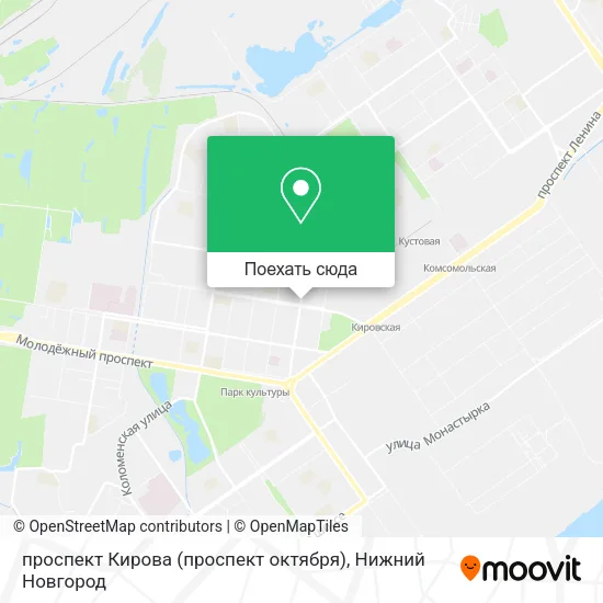 Карта проспект Кирова (проспект октября)