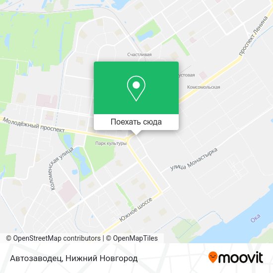 Карта Автозаводец
