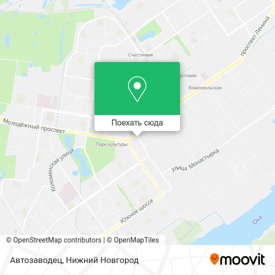 Карта Автозаводец