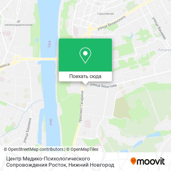 Карта Центр Медико-Психологического Сопровождения Росток