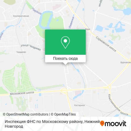 Карта Инспекция ФНС по Московскому району