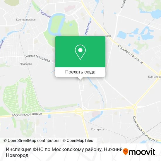 Карта Инспекция ФНС по Московскому району