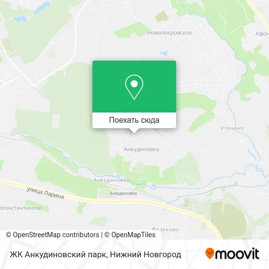 Карта ЖК Анкудиновский парк