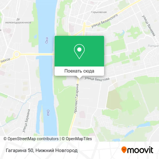 Карта Гагарина 50