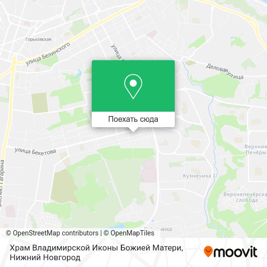 Карта Храм Владимирской Иконы Божией Матери
