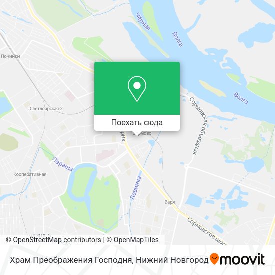Карта Храм Преображения Господня