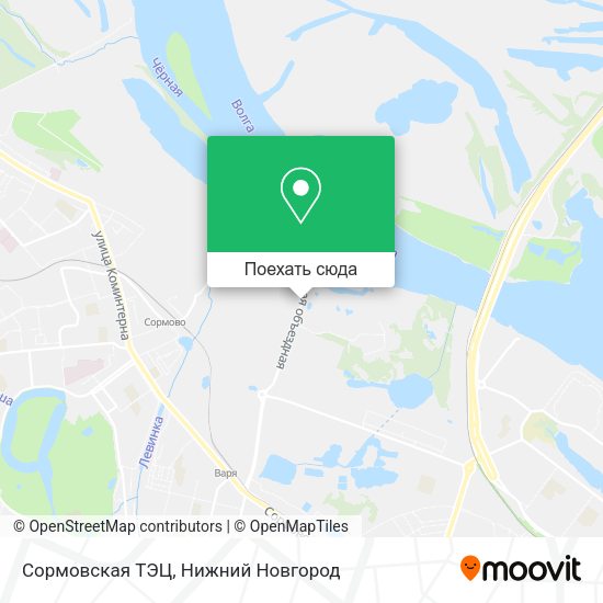 Карта Сормовская ТЭЦ