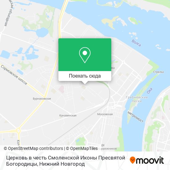 Карта Церковь в честь Смоленской Иконы Пресвятой Богородицы