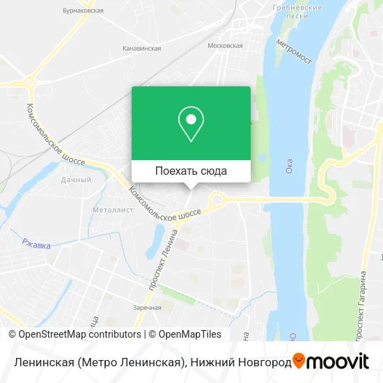 Карта Ленинская (Метро Ленинская)