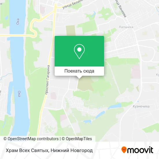 Карта Храм Всех Святых