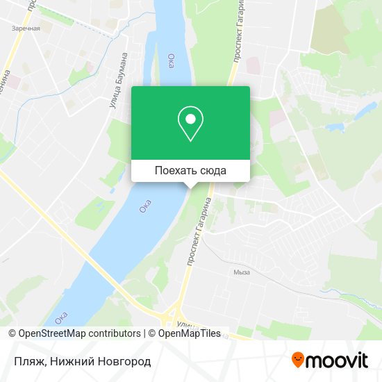 Карта Пляж
