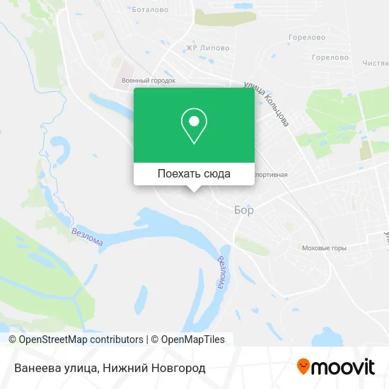 Карта Ванеева улица