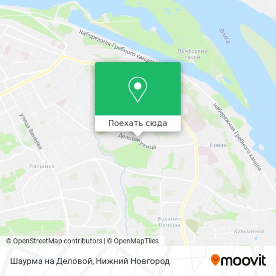Карта Шаурма на Деловой