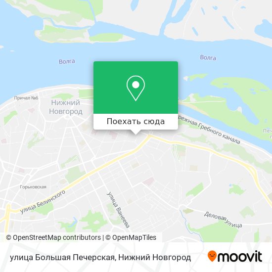 Карта улица Большая Печерская