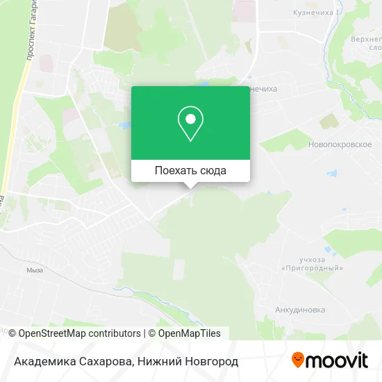 Карта Академика Сахарова