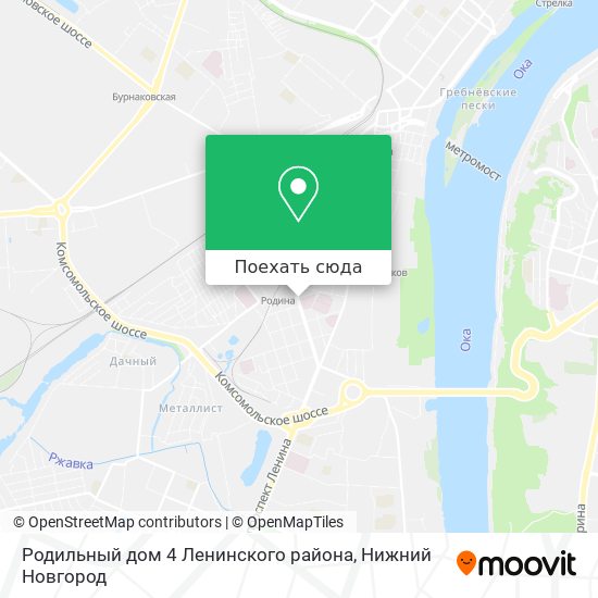 Карта Родильный дом 4 Ленинского района