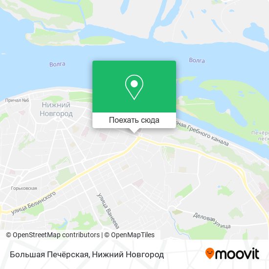 Карта Большая Печёрская