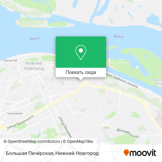Карта Большая Печёрская