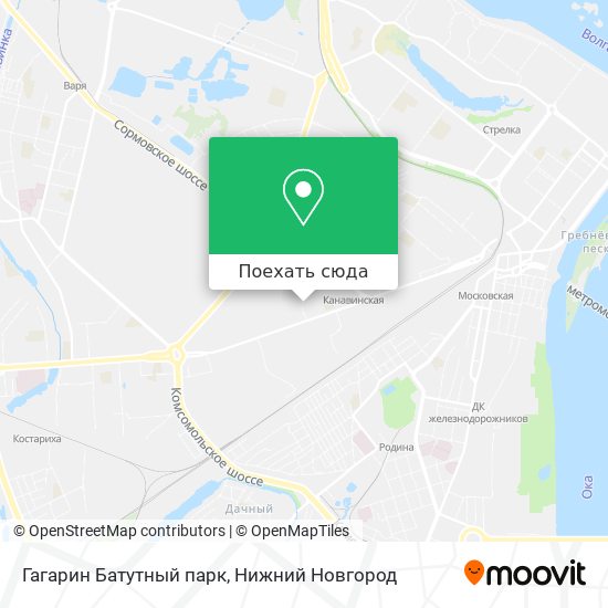 Карта Гагарин Батутный парк