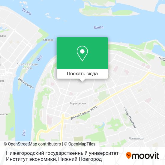 Карта Нижегородский государственный университет Институт экономики