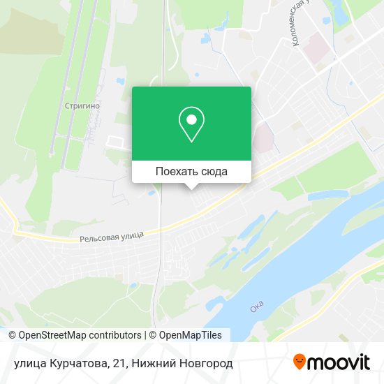Карта улица Курчатова, 21