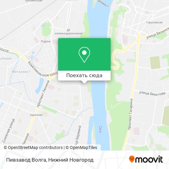 Карта Пивзавод Волга