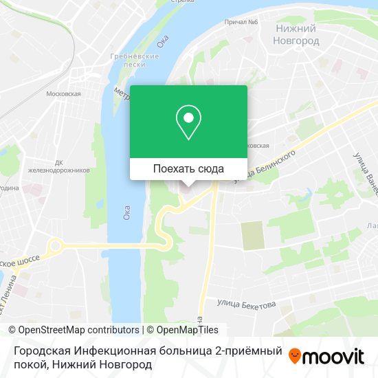 Карта Городская Инфекционная больница 2-приёмный покой
