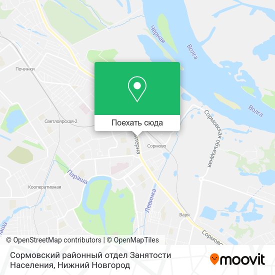 Карта Сормовский районный отдел Занятости Населения