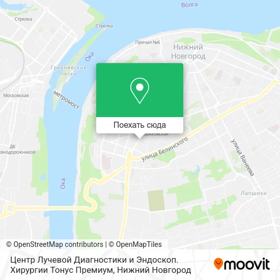 Карта Центр Лучевой Диагностики и Эндоскоп. Хирургии Тонус Премиум