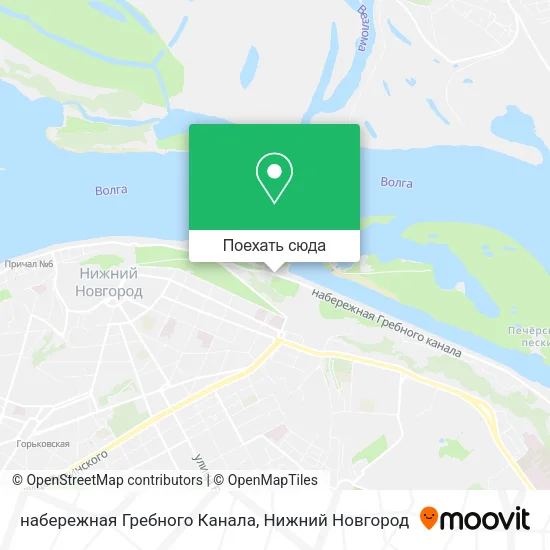 Карта набережная Гребного Канала