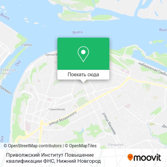 Карта Приволжский Институт Повышение квалификации ФНС