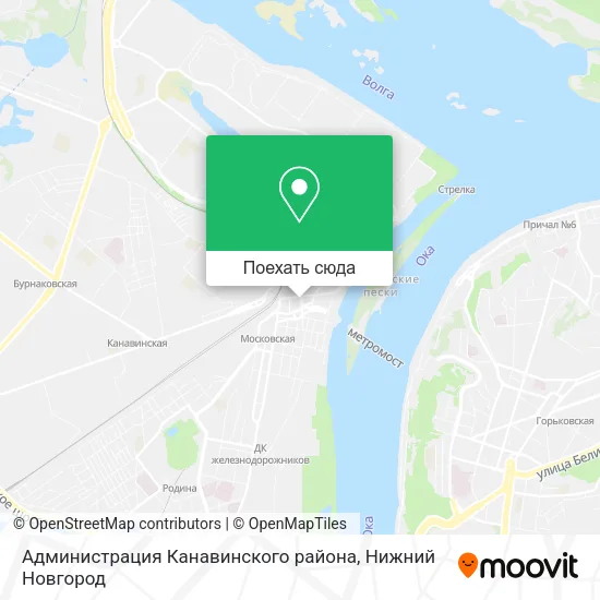 Карта Администрация Канавинского района