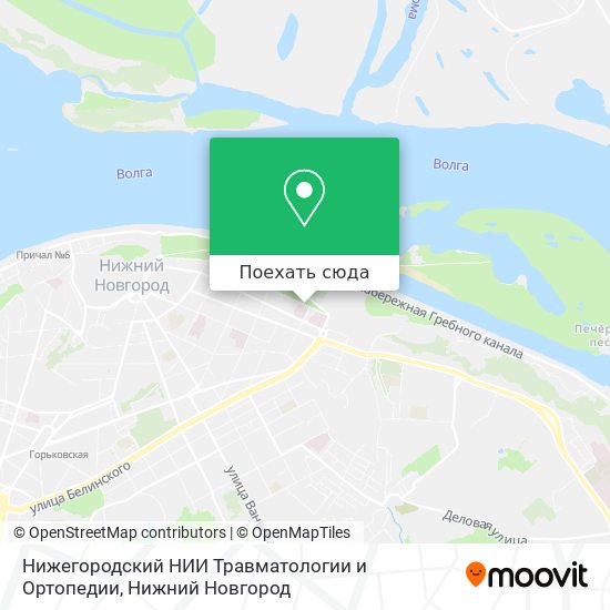 Карта Нижегородский НИИ Травматологии и Ортопедии
