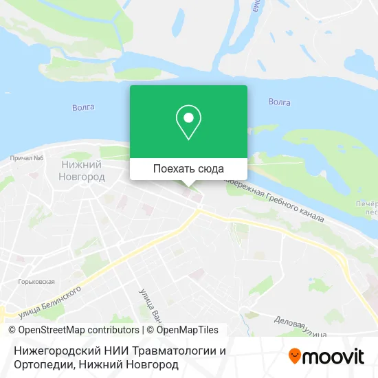 Карта Нижегородский НИИ Травматологии и Ортопедии