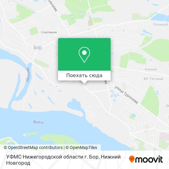 Карта УФМС Нижегородской области г. Бор