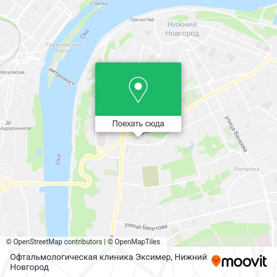 Карта Офтальмологическая клиника Эксимер