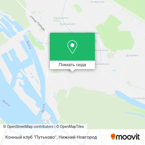 Карта Конный клуб "Путьково"