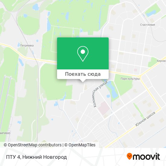 Карта ПТУ 4