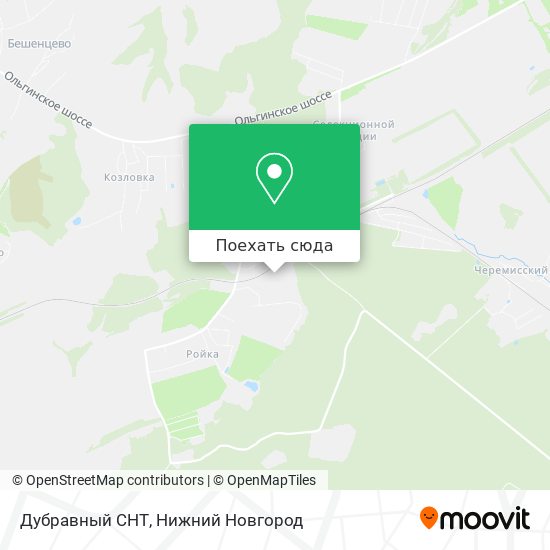 Карта Дубравный СНТ