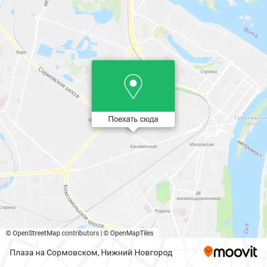 Карта Плаза на Сормовском