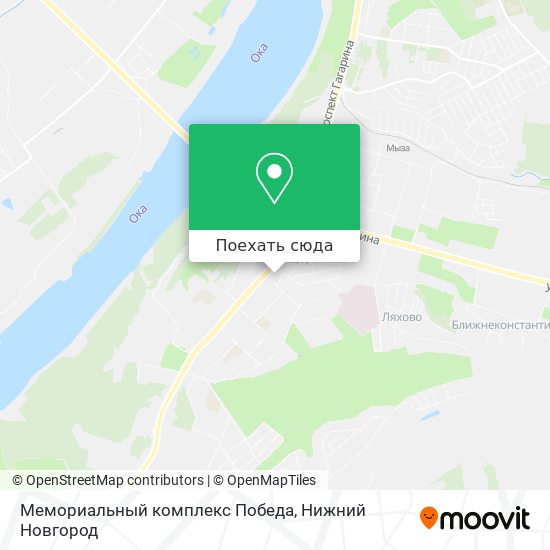 Карта Мемориальный комплекс Победа
