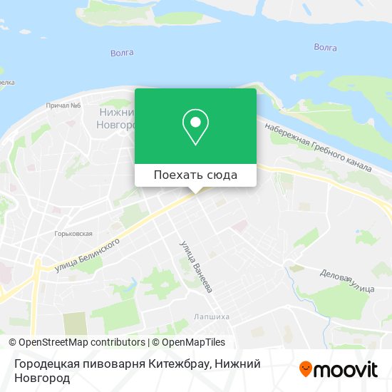 Карта Городецкая пивоварня Китежбрау