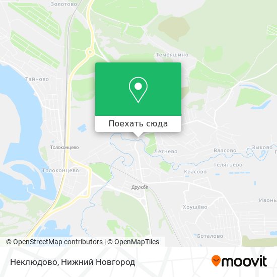 Карта Неклюдово