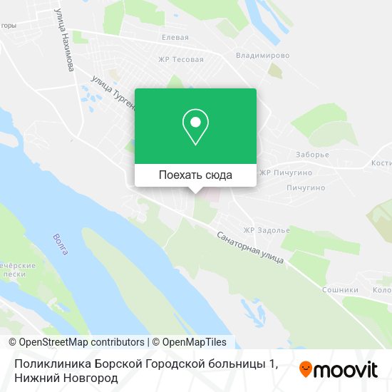 Карта Поликлиника Борской Городской больницы 1