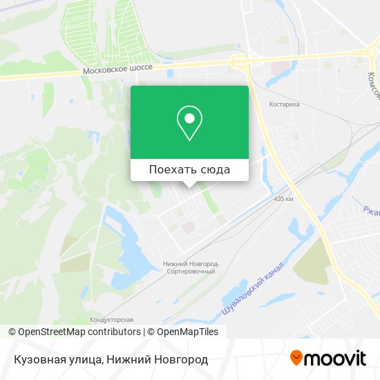 Карта Кузовная улица