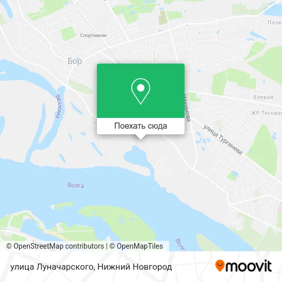 Карта улица Луначарского