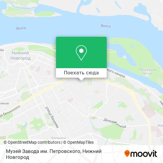 Карта Музей Завода им. Петровского